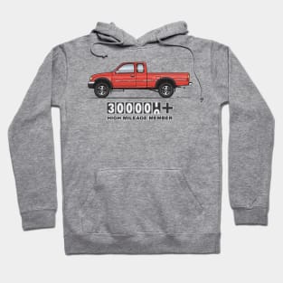 High Mileage Member-Cardinal Red Hoodie